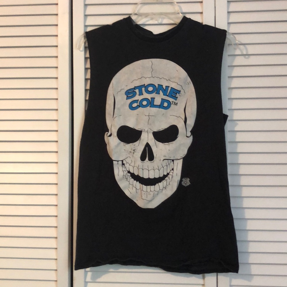 Stone Cold Steve Austin sleeveless tee, size S